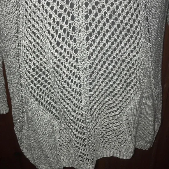 NWT Apt 9 Grey sparkle sweater - Picture 3 of 7